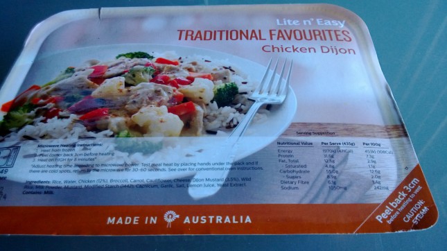Chicken Dijon package.